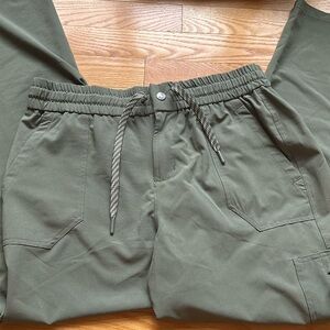Green hiking pants